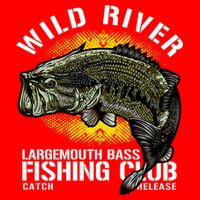 Wild River Largemouth Bass Fishing Club Flatbill Hat