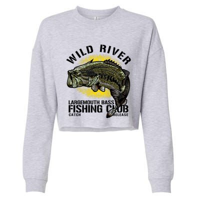 Wild River Largemouth Bass Fishing Club Cropped Pullover Crew