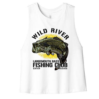 Wild River Largemouth Bass Fishing Club Women's Racerback Cropped Tank