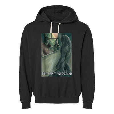 Werewolf Ripping Meme Alpha Wolf Werewolf Literally Me Funny Garment-Dyed Fleece Hoodie