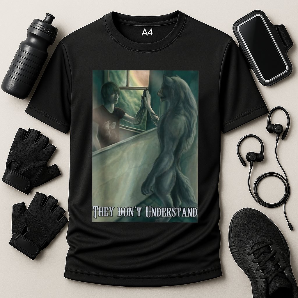 Werewolf Ripping Meme Alpha Wolf Werewolf Literally Me Funny Cooling Performance Crew T-Shirt