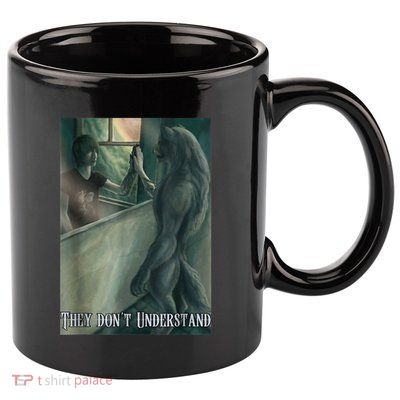 Werewolf Ripping Meme Alpha Wolf Werewolf Literally Me Funny 11oz C Handle Ceramic Mug
