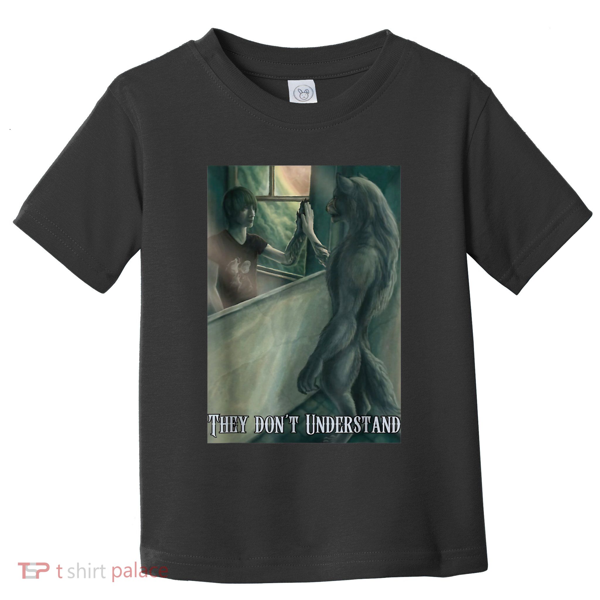 Werewolf Ripping Meme Alpha Wolf Werewolf Literally Me Funny Toddler T-Shirt