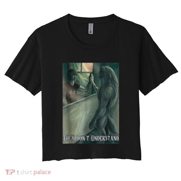 Werewolf Ripping Meme Alpha Wolf Werewolf Literally Me Funny Crop Top