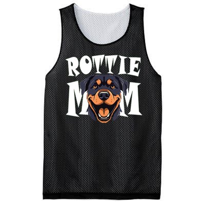 Womens Rottie Mom Cute Puppy Dog Happy Rottweiler Mom Womens Mesh Reversible Basketball Jersey Tank