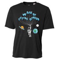 We Rise Motivational Quote Cooling Performance Crew T-Shirt