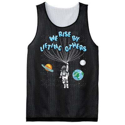 We Rise Motivational Quote Mesh Reversible Basketball Jersey Tank