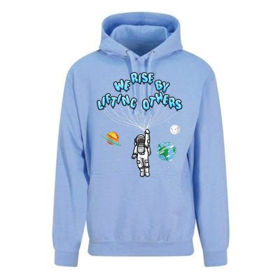 We Rise Motivational Quote Unisex Surf Hoodie