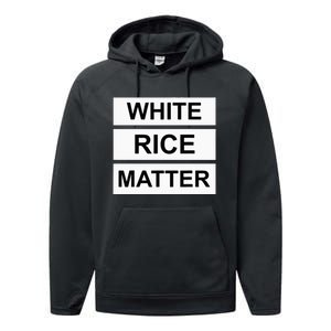 White Rice Matter Uncle Roger Funny Performance Fleece Hoodie