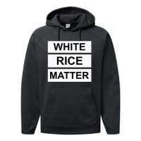 White Rice Matter Uncle Roger Funny Performance Fleece Hoodie