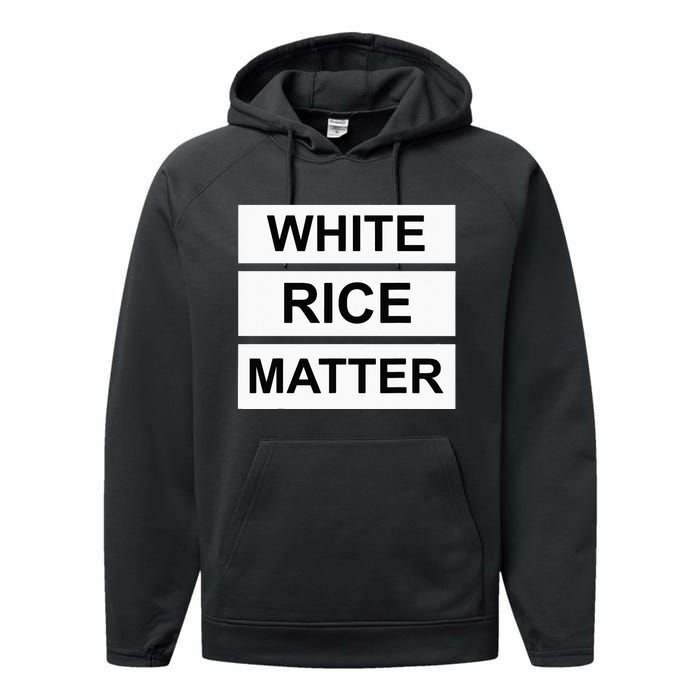 White Rice Matter Uncle Roger Funny Performance Fleece Hoodie