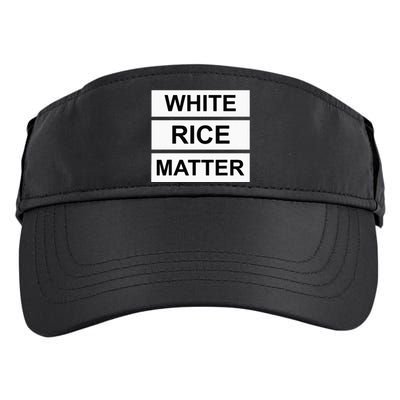 White Rice Matter Uncle Roger Funny Adult Drive Performance Visor