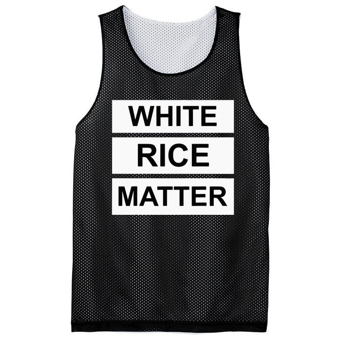 White Rice Matter Uncle Roger Funny Mesh Reversible Basketball Jersey Tank