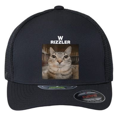 W Rizzler Meme Cat Meme Internet Memes Funny Meme Rizz Genz Flexfit Unipanel Trucker Cap