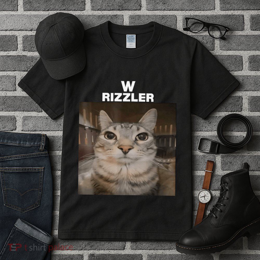W Rizzler Meme Cat Meme Internet Memes Funny Meme Rizz Genz Tall T-Shirt