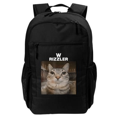 W Rizzler Meme Cat Meme Internet Memes Funny Meme Rizz Genz Backpack