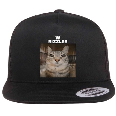 W Rizzler Meme Cat Meme Internet Memes Funny Meme Rizz Genz Flatbill Hat