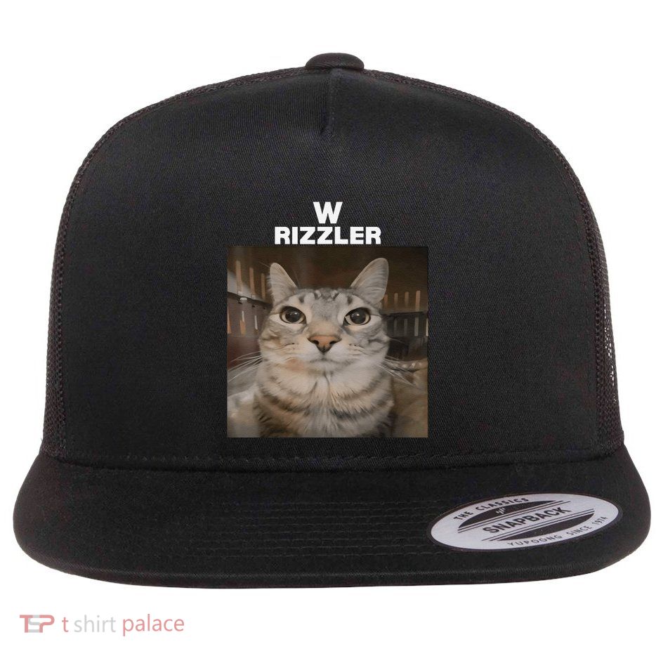 W Rizzler Meme Cat Meme Internet Memes Funny Meme Rizz Genz Flatbill Hat