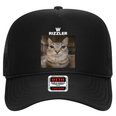 W Rizzler Meme Cat Meme Internet Memes Funny Meme Rizz Genz Trucker Hat