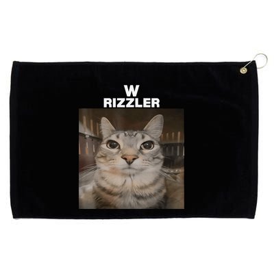 W Rizzler Meme Cat Meme Internet Memes Funny Meme Rizz Genz Grommeted Golf Towel
