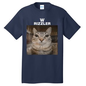 W Rizzler Meme Cat Meme Internet Memes Funny Meme Rizz Genz Tall T-Shirt