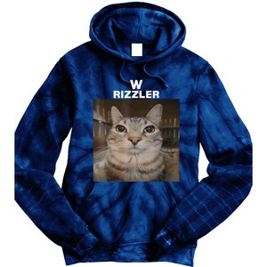 W Rizzler Meme Cat Meme Internet Memes Funny Meme Rizz Genz Tie Dye Hoodie