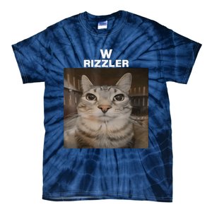 W Rizzler Meme Cat Meme Internet Memes Funny Meme Rizz Genz Tie-Dye T-Shirt