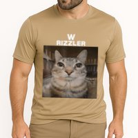 W Rizzler Meme Cat Meme Internet Memes Funny Meme Rizz Genz Cooling Performance Crew T-Shirt