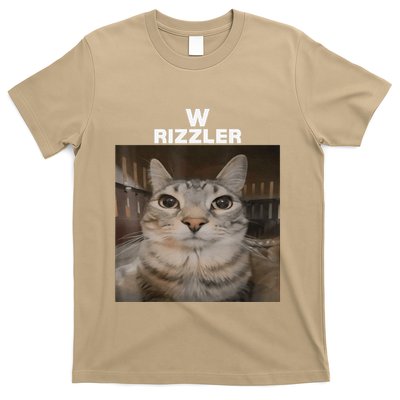 W Rizzler Meme Cat Meme Internet Memes Funny Meme Rizz Genz T-Shirt