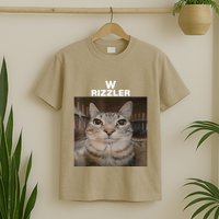 W Rizzler Meme Cat Meme Internet Memes Funny Meme Rizz Genz T-Shirt