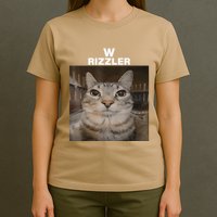 W Rizzler Meme Cat Meme Internet Memes Funny Meme Rizz Genz T-Shirt