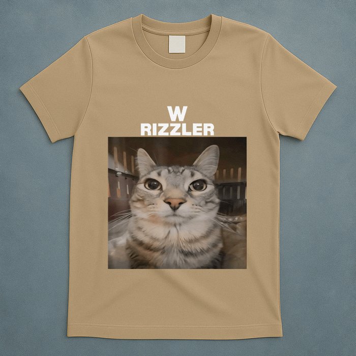 W Rizzler Meme Cat Meme Internet Memes Funny Meme Rizz Genz T-Shirt