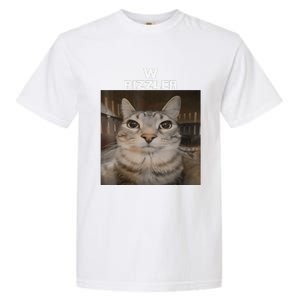 W Rizzler Meme Cat Meme Internet Memes Funny Meme Rizz Genz Garment-Dyed Heavyweight T-Shirt