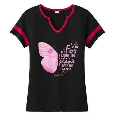 Womens Religious Mom Women Christian Bible Verse Butterfly Ladies Halftime Notch Neck Tee