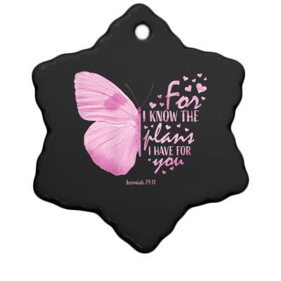 Womens Religious Mom Women Christian Bible Verse Butterfly Ceramic Star Ornament