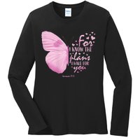 Womens Religious Mom Women Christian Bible Verse Butterfly Ladies Long Sleeve Shirt