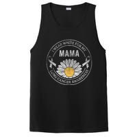 White Ribbon Mama Lung Cancer Awareness Gift PosiCharge Competitor Tank