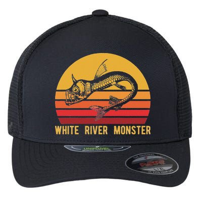 White River Monster Arkansas Cryptid Horned Fish Flexfit Unipanel Trucker Cap
