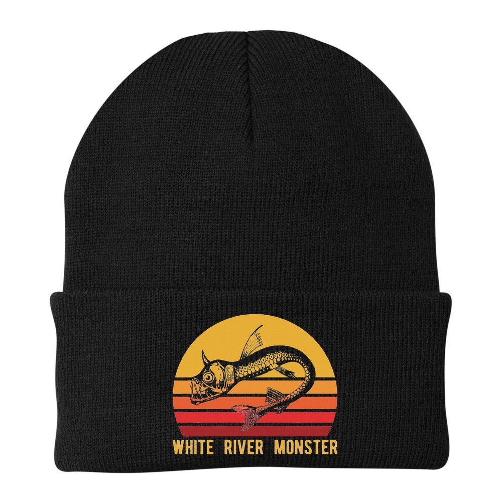 White River Monster Arkansas Cryptid Horned Fish Beanie