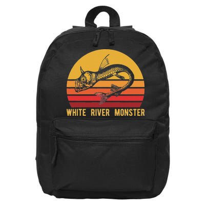 White River Monster Arkansas Cryptid Horned Fish 16 in Basic Backpack