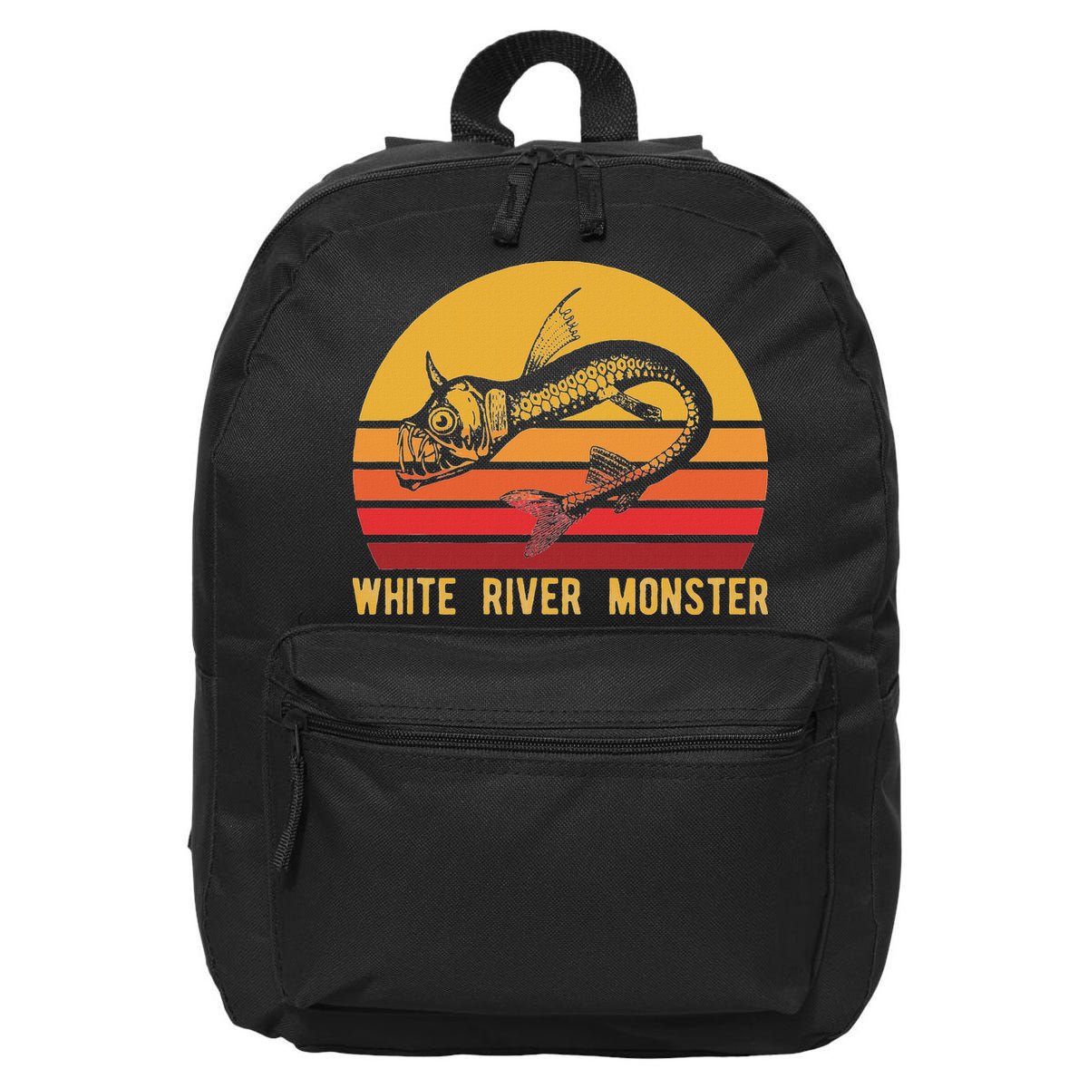 White River Monster Arkansas Cryptid Horned Fish 16 in Basic Backpack
