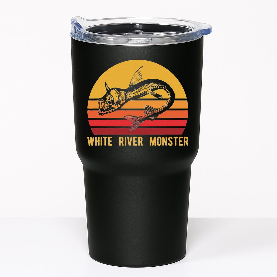 White River Monster Arkansas Cryptid Horned Fish Tumbler
