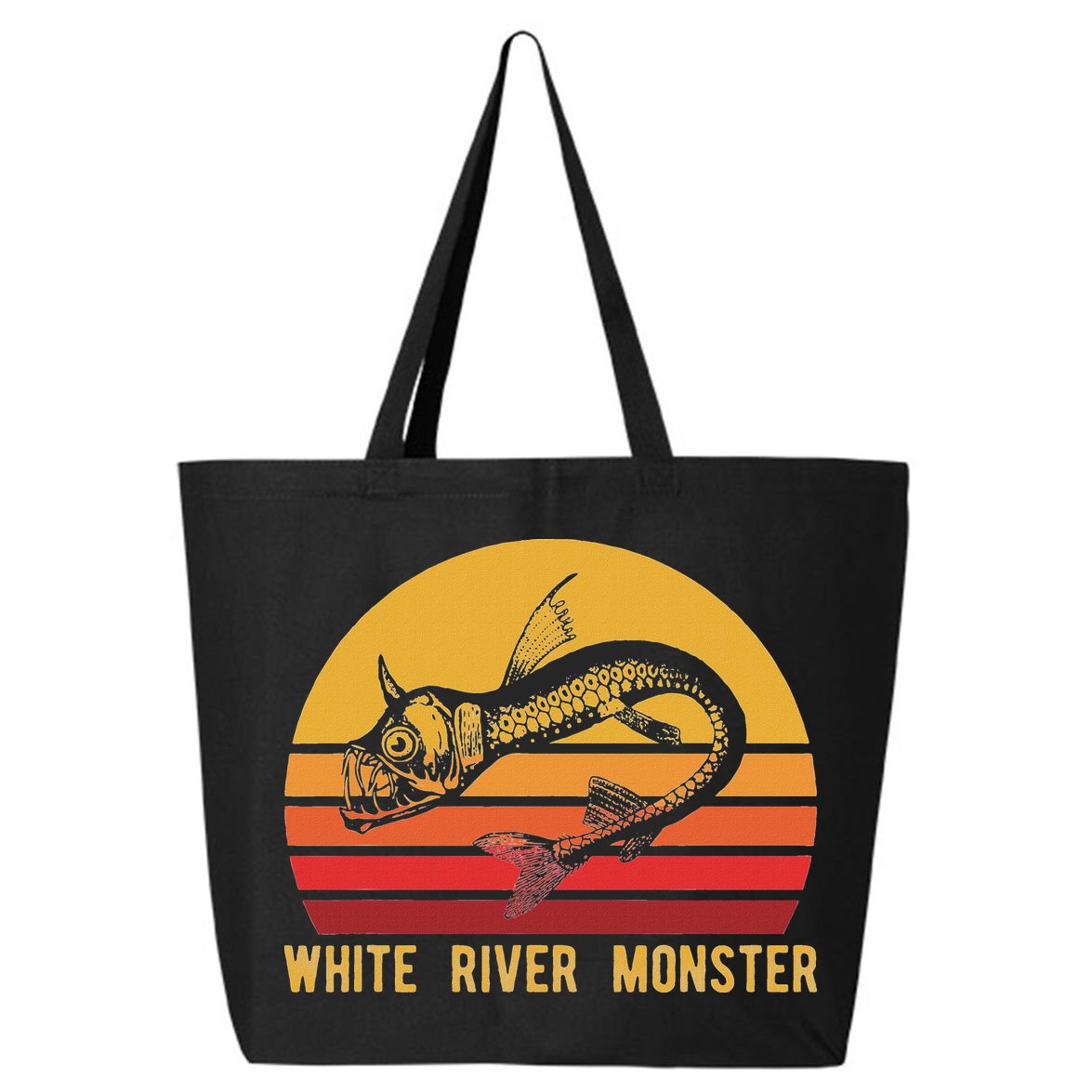White River Monster Arkansas Cryptid Horned Fish 25L Jumbo Tote