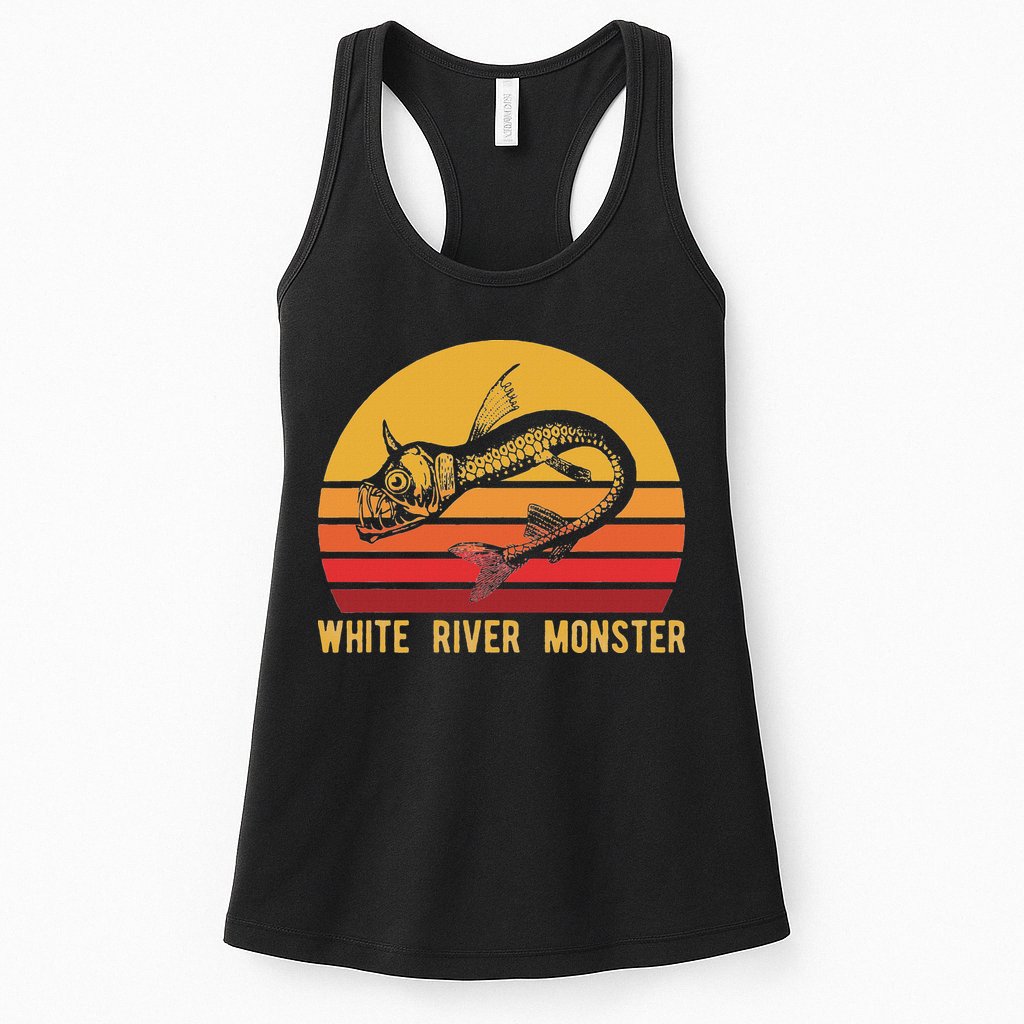 White River Monster Arkansas Cryptid Horned Fish Womens Tank Top
