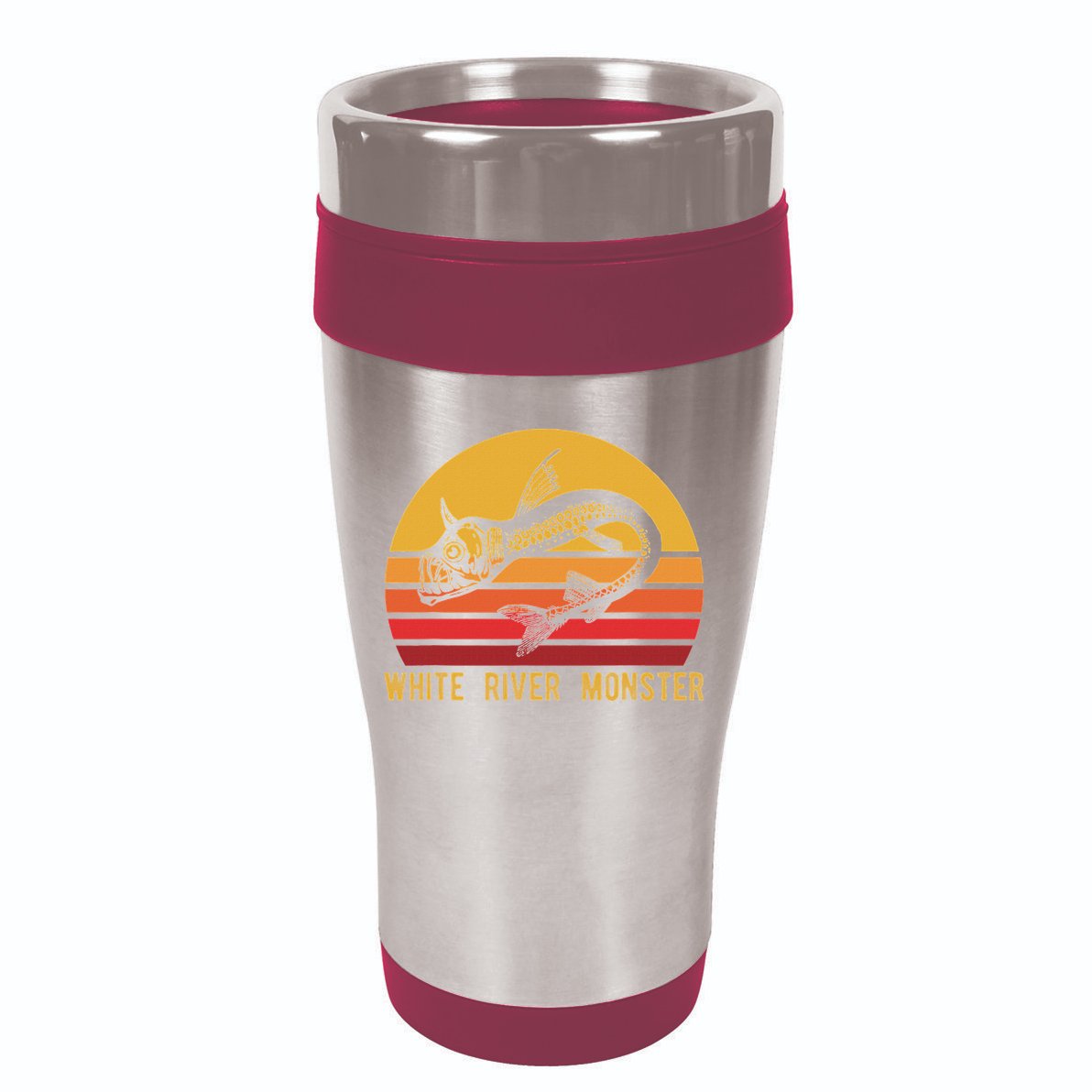 White River Monster Arkansas Cryptid Horned Fish 16oz Travel Tumbler