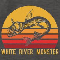 White River Monster Arkansas Cryptid Horned Fish Vector Backpack