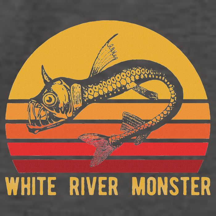 White River Monster Arkansas Cryptid Horned Fish Vector Backpack