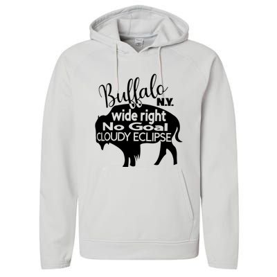 Wide Right No Goal Cloudy Eclipse Buffalo Performance Fleece Hoodie