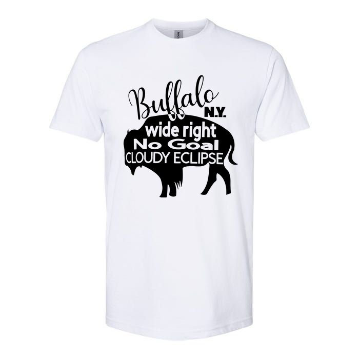 Wide Right No Goal Cloudy Eclipse Buffalo Softstyle CVC T-Shirt