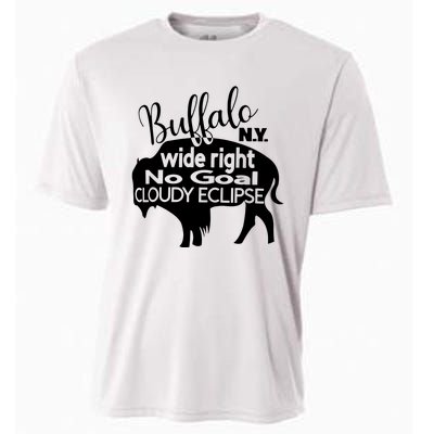 Wide Right No Goal Cloudy Eclipse Buffalo Cooling Performance Crew T-Shirt